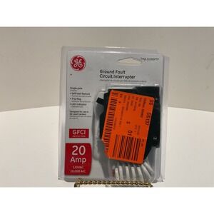 GE THQL1120GFTP 20 Amp Single Pole Ground Fault Circuit Interrupter GFCI Breaker